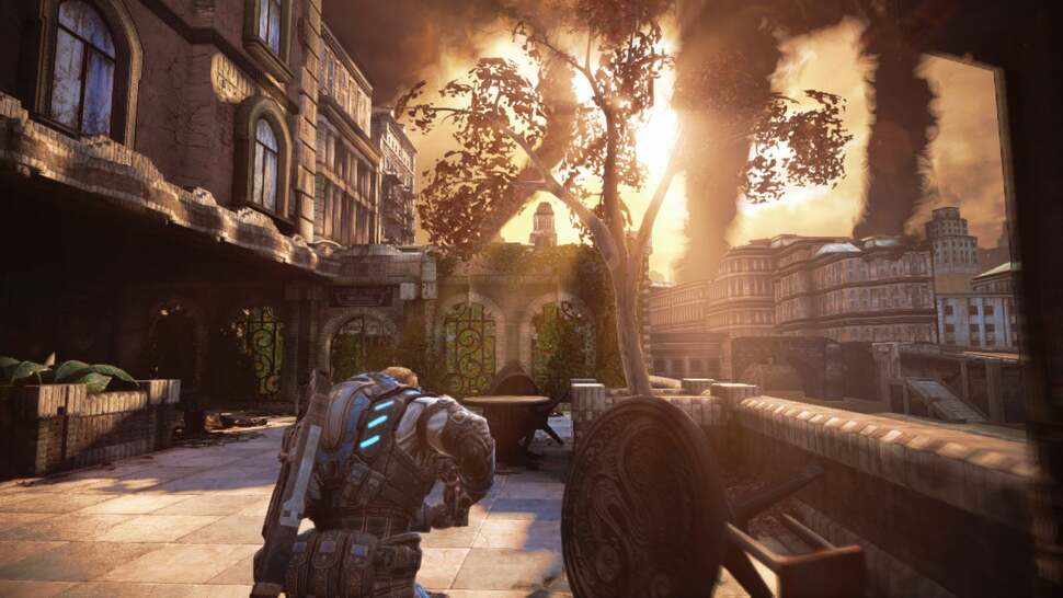 Gears of War: Judgment brings the big guns as far as lighting goes, with light-rays pouring through gaps in buildings and trees, and high-dynamic range shifting the balance when moving indoors