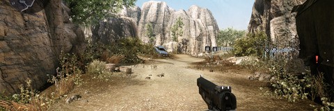 A range of settings are available allowing Warface to scale across a wide range of PCs - we reckon that even modern PC with integrated graphics could run this on sensible settings very nicely. Here's a couple of comparison with the three global presets engaged.