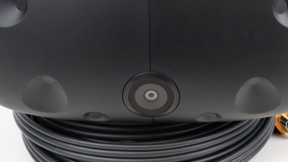 A double-tap of the controller's system button brings up a camera view of the real world. It's very useful