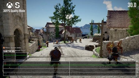 Here's how Series S performance can vary in the 30fps quality mode - click to enlarge.