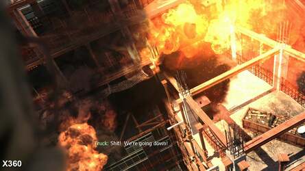 The PS3 implementation of transparency effects seems to be running at a lower resolution compared to the Xbox 360 equivalent, which can produce some noticeably jaggy effects.