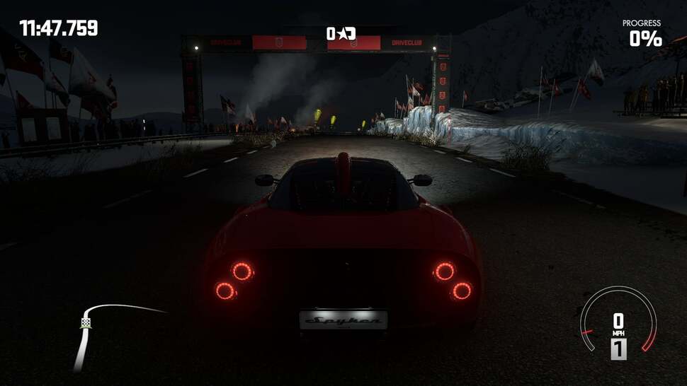 All lighting, shadows and effects are rendered in real-time in Drive Club. Here we see how different conditions change how materials and reflections look at various times of day