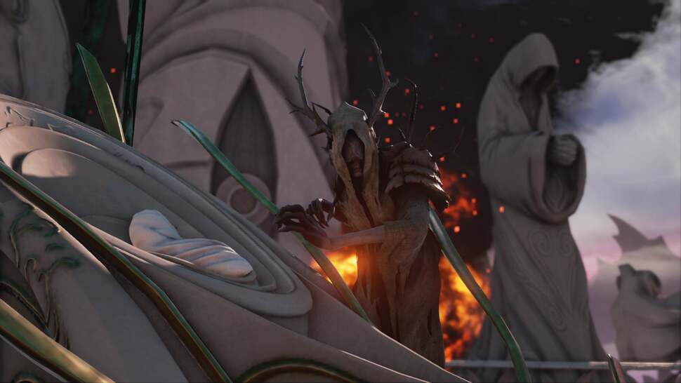 A high quality bokeh depth of field implementation is regularly used during gameplay and cut-scenes. The effect helps to reduce jaggies across out of focus areas, thus improving image quality