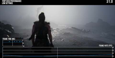 At its best, Steam Deck on lowest settings can deliver 30fps and look good - but other content never hits the target. ROG Ally in turbo mode fares much better and stuttering apart, works well in the VRR window.