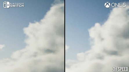 The game's impressive cloud rendering is surprisingly intact on Switch, with only marginally more artefacting visible on the new release.