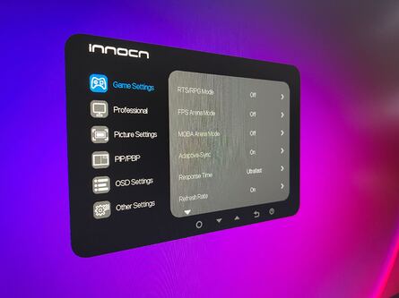 The menu system is simplistic, but does the job - although a joystick would make for easier inputs than the multiple buttons provided.