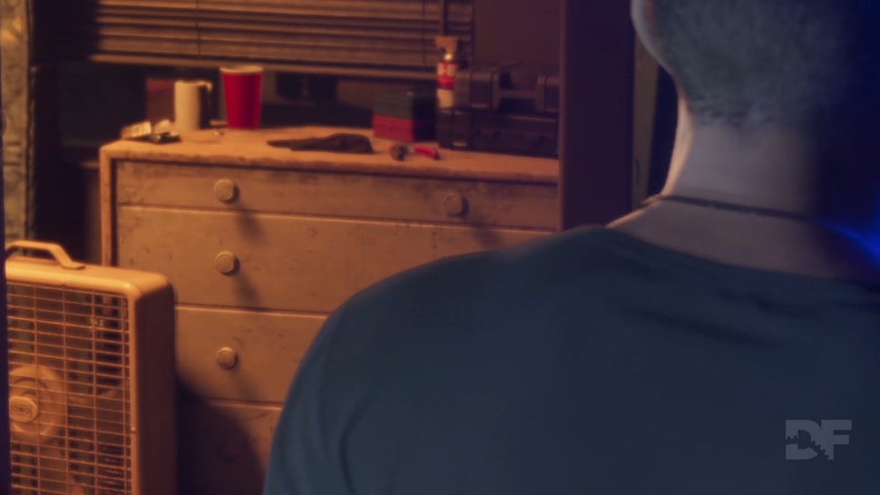 Drawer handles are disconnected from their shadows in this shot. Though it's not the primary focus of the scene, it confirms a more traditional shadowing technique.