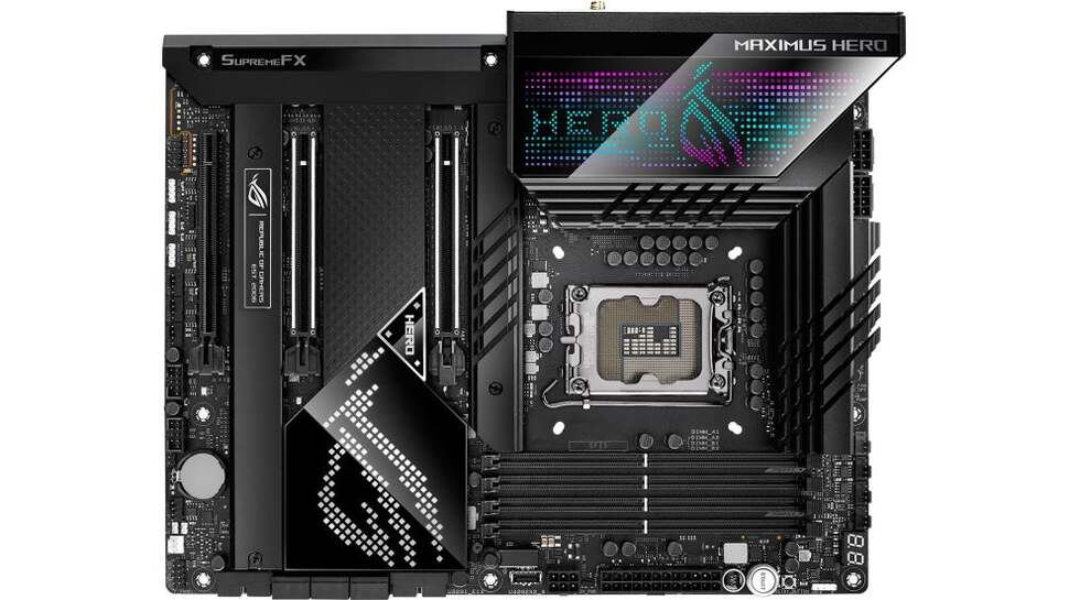 Z690 motherboards - like the Asus Z690 Hero 13 we're using for testing - don't come cheap.