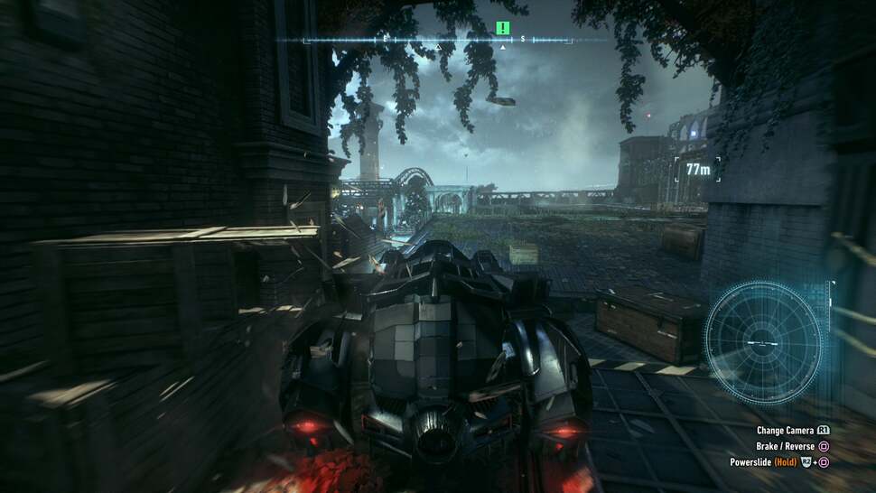 Most building corners, pillars and objects across Gotham City are destructible via Nvidia's PhysX tech