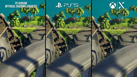 It's curious to note that once again we have an Xbox port for PS5 with differences in shadow rendering.