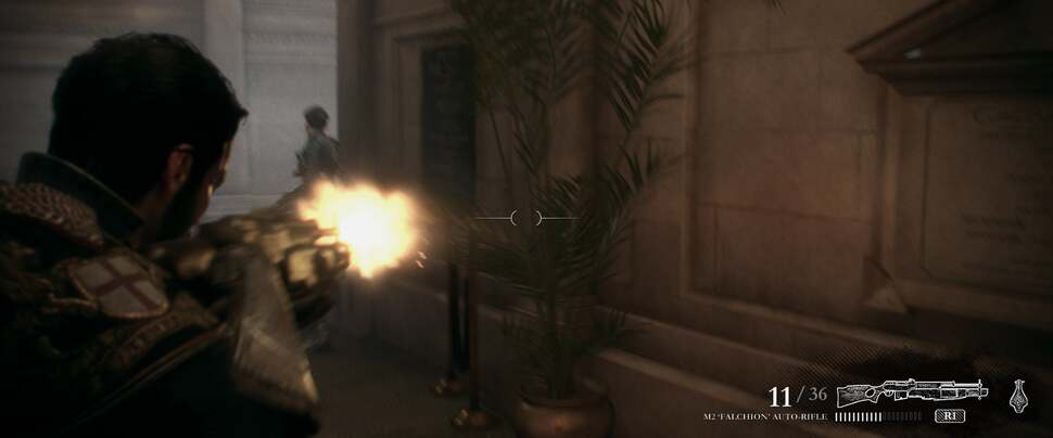 Foliage reacts beautifully to gunfire with leaves and branches reacting as the player unloads a magazine. The branches never break but the effect is still quite attractive. Also note how the motion blur is applied to these leaves as they move