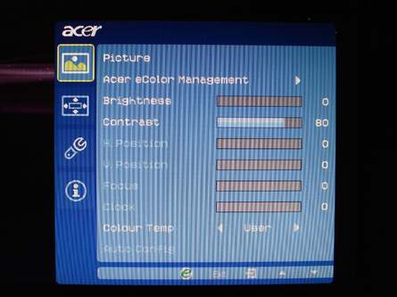 Menus are clearly labelled and are well organised, although navigation via the touch panel can be fiddly at first. All the basic settings are available to the user, but advanced calibration controls can only be found in the service menu.