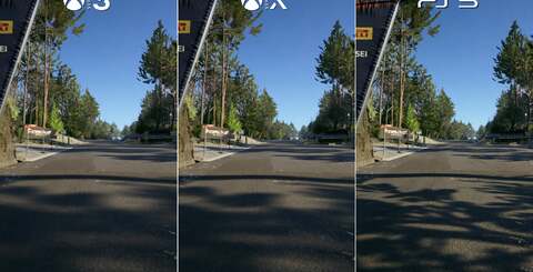 Xbox Series S, Series X and PS5 compared in various scenes. Note PS5 has more detailed shadows, while Series S is noticeably less sharp thanks to its lower internal resolution.