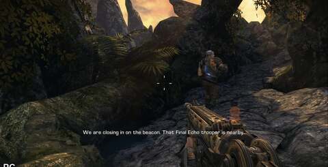 Here we repeat the light shaft screenshot comparison from earlier, this time factoring in the PC version - as with most of the effects, the PC game runs at a higher level of precision.