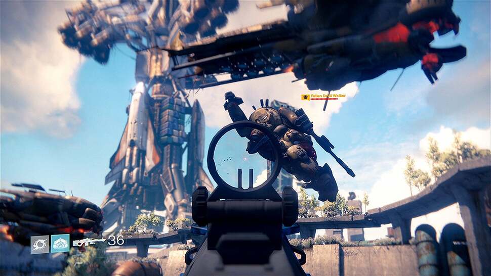 Post-process effects are used to great extent throughout Destiny. Here we showcase how motion blur, depth of field and screen distortion add impact to battle scenes and creates a more cinematic presentation