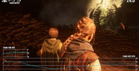 Rats! A real stress point for the consoles here. Xbox Series X holds the line at 30fps, but the 120Hz mode (capped to 40fps) shows how close to the wire it is. Meanwhile, in both 30fps and 40fps modes, PlayStation 5 has some issues.