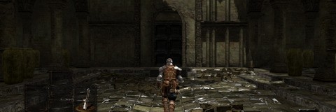 Here we compare 1080p shots of Dark Souls. On the left is the PC version with no alterations at all, while to the right we have the modified version using the resolution fix set to a native 1920x1080. Beneath the two is the output of the 360 version with the dashboard set to 1080p.