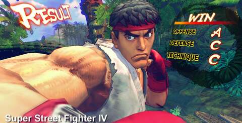 Then and now. The sub-HD elements from PS3 Street Fighter IV are gone in favour of a consistent 720p in the new Super iteration.