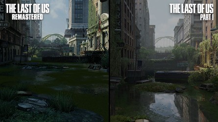 There are striking differences between the new and previous TLOU remaster from the opening moments.