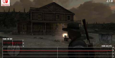 Whether you're playing docked or in portable mode, Red Dead Redemption hits its 30fps performance target with only very infrequent, fleeting drops. The challengine Undead Nightmare runs great in both configurations.