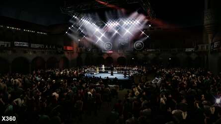 Anti-aliasing aside, finding any differences at all is really tough in this game, but here you see variations in the audience - lower poly on 360, but with superior textures.