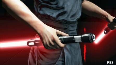 Rendering differences also extend to the implementation of the lightsabers in the game.