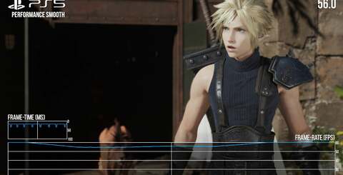 Frame-rate isn't locked to 60fps in the standard PS5's performance mode. On top of the vast image quality upgrade, the Pro improves performance too. Across the entire seven minute clip we have, we only saw single frame drops close to camera cuts in cutscenes.