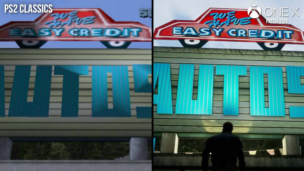 Unfortunately, much of the signage and artwork is still low-quality, with obvious upscaling artifacts