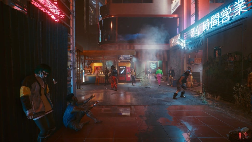 Worlds apart from consoles, Cyberpunk 2077 reaches its zenith on high-end PC hardware. Rendered here with full ray tracing features on RTX 3090