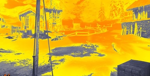 The left pair of images show the old HDR implementation, pegged firmly into the SDR space, artificially boosted with the in-game configuration. The right pair of images reveals a dramatic transformation, with true high dynamic range rendering.