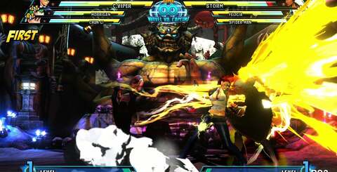 Low-resolution alpha buffers are used on certain effects, which can lead to jagged edges on the characters when they overlap.