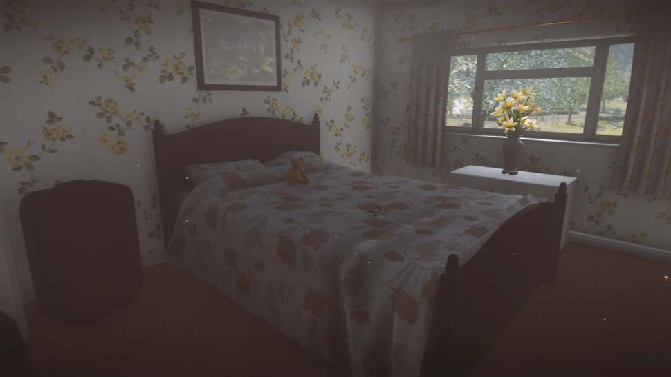 Atmospheric effects bring Yaughton to life. We have pollen floating in the air, plus rolling clouds, and a day-night cycle that kicks in during flashbacks