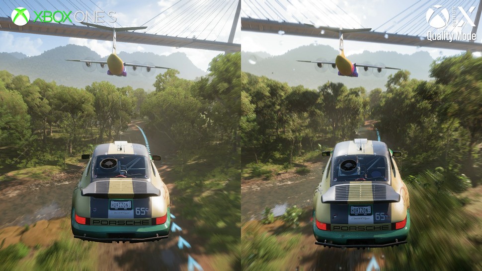 Much is lost comparing the Series X Forza Horizon 5 experience to base Xbox One - but the fundamentals are there and look good, bearing in mind the base Xbox One's vintage