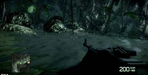 Implementation of water generally tends to favour the Xbox 360 version of the game, with the PS3 seemingly running a lower precision model.