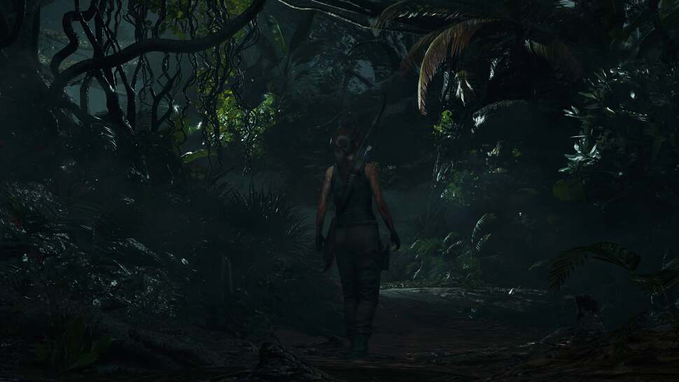 Light properly penetrates and reflects off leaves to dramatic effect. Scenes like this would make for a great Predator game