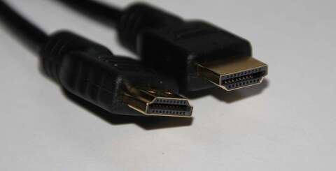 Four HDMI cables are amassed for testing: a &pound;1.50 generic cable (top-left) faces off against a Monster cable that costs up to &pound;100 (top-right). In between these extremes are the official Microsoft lead we got with our Xbox 360 Elite (bottom-left) and last but definitely not least, the Sony offering (bottom-right). Photography: Oz Levy.