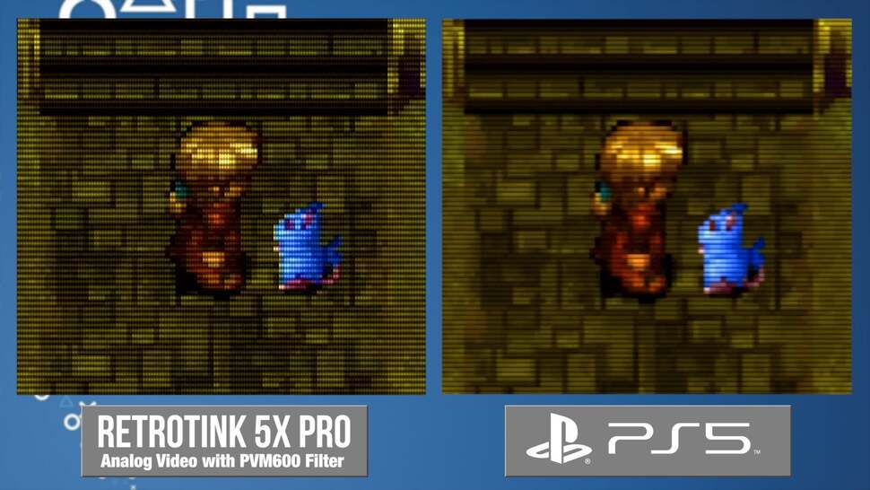 The scanline feature isn't bad, but it's incorrectly aligned. The effect is fairly basic too compared to excellent solutions such as those found in the RetroTink 5x Pro scaler