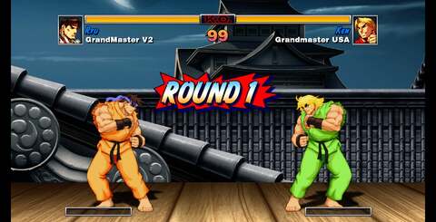 Four shots from the Xbox 360 version of Capcom&rsquo;s Super Street Fighter II Turbo HD Remix, losslessly derived from the HDMI output of the console. Lavish artwork but have the character sprites actually been (poorly) scaled, or is the game just bugged?