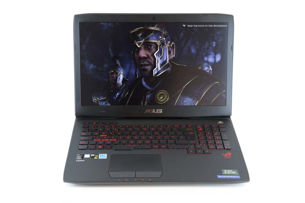 The Asus G751JY laptop boasts a 17.3-inch IPS screen – the key selling point being its G-Sync hallmark. The 1080p spec is also a sensible fit for a gaming laptop utilising the GTX 980M GPU