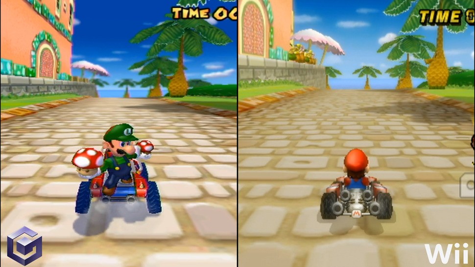 Evolution - not revolution. Mario Kart Wii didn't provide the generational leap in visuals that Double Dash did, but the refinements in effects and detail were welcome.