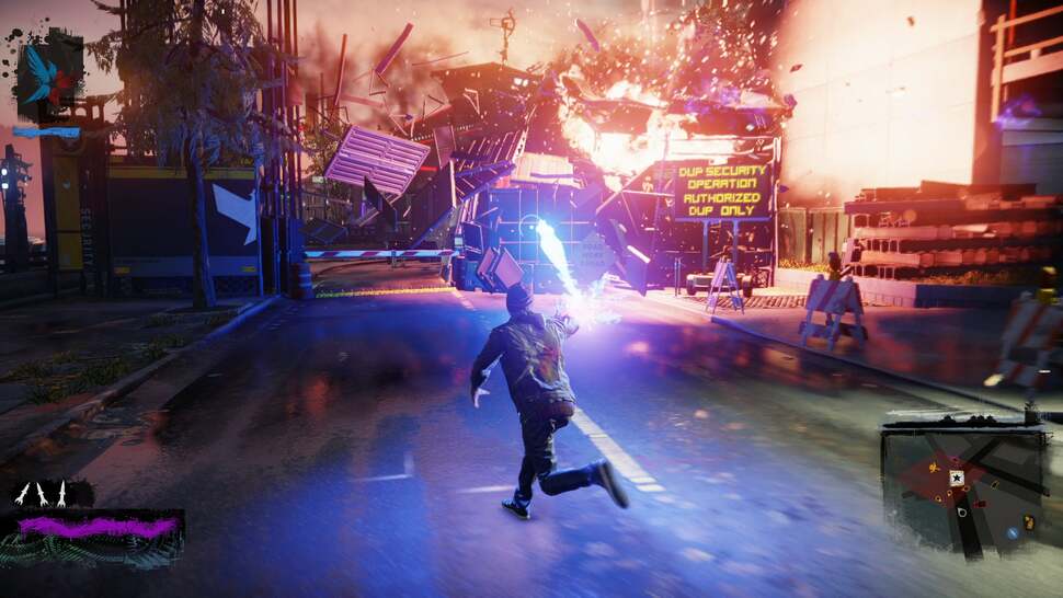 Motion blur, dynamic lighting, reflections, and explosions all come together to create an incredibly coherent image. Pausing action sequences produces lovely results