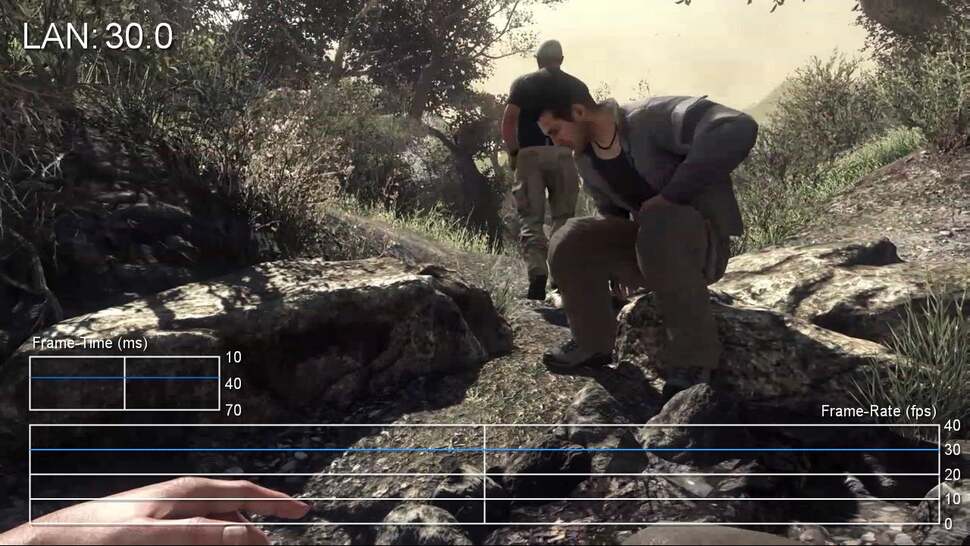 Performance analysis of PlayStation TV running via a LAN connection - out of all the connection methods, it's the one that offers the best chance of a locked 30fps