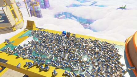 One of Astro Bot's defining features is the sheer density of 'stuff' - so many physics-aware objects in any given scene create some remarkable scenes.