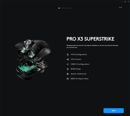Logitech's G Hub software provides a comprehensive introduction to the mouse you've just bought, introducing its major features and how you ought to consider configuring them. This, plus having pro presets for the showcase HITS feature, make getting started a lot more straightforward. Click to enlarge. 