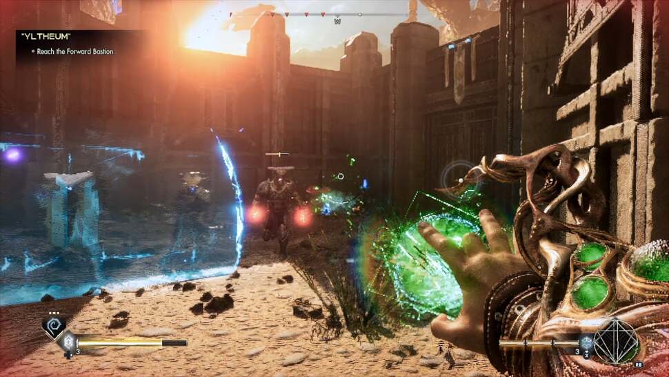 Immortals of Aveum requires a 30fps frame-rate cap, but it's still good-looking and playable. It's a shame Ascendant Studio did not include Epic TSR support, however