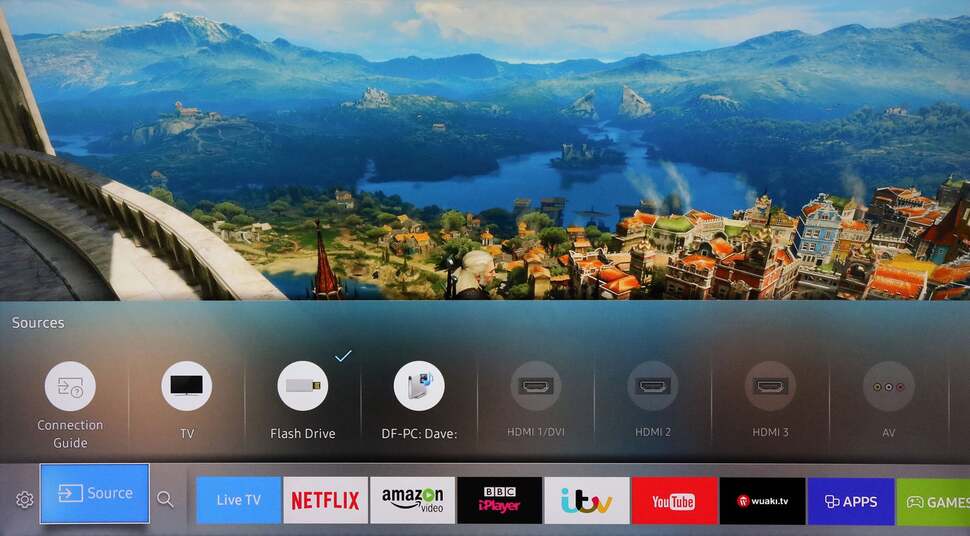 The smart TV platform on the KU6400 offers up a modest range of video streaming apps, and is easy to use, though sometimes a little slow to respond