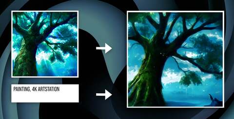 On the top-left, the Chrono Cross original and AI upscaled modes compared. The other three images show alternative AI visualisations of the same content. Click on the images for higher resolution.