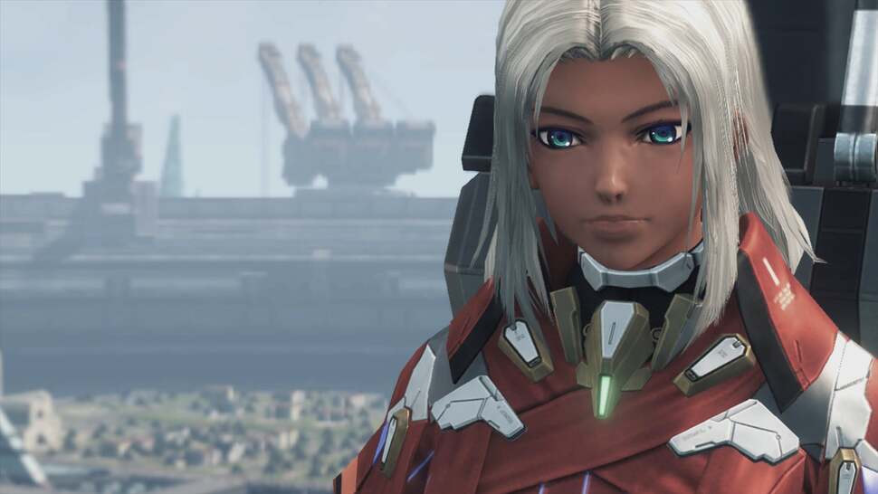 Character models are one of the game's weak points in terms of design. Also note the use of low resolution depth of field in this scene