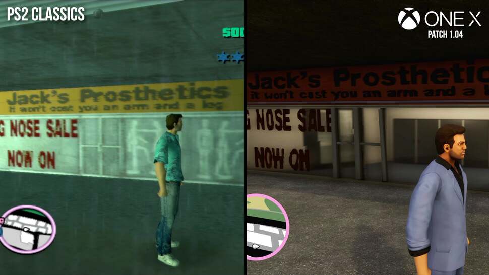 Unfortunately, much of the signage and artwork is still low-quality, with obvious upscaling artifacts
