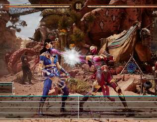 A stable 60fps reading is achieved on PS5, Xbox Series X and S. The only snag here really is that character intros and fatalities use a 30fps cap, causing a jarring transition between gameplay and scripted moments.